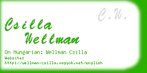 csilla wellman business card